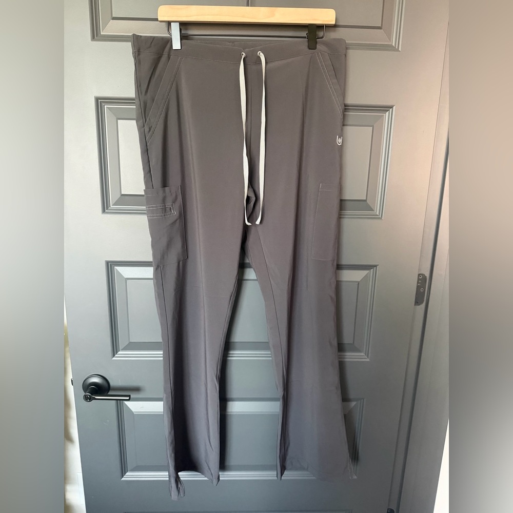 Urbane Performance Gray Drawstring Scrub Pants Wi… - image 2